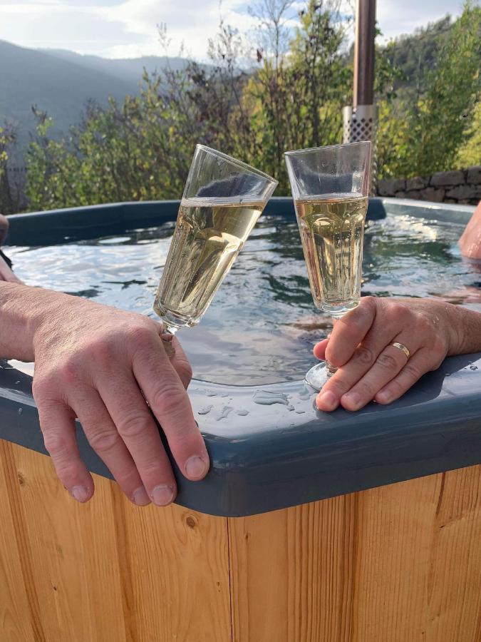 La Voutee 5 Epis Avec Bain Finlandais Prive Au Manoir Du Charme Gorges Du Tarn Bed & Breakfast Quezac  Luaran gambar